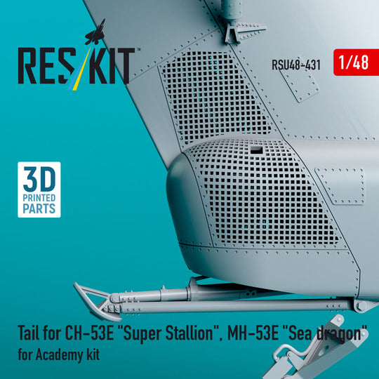 Tail for CH-53E Super Stallion, MH-53E Sea dragon for Academy kit (3D printed)