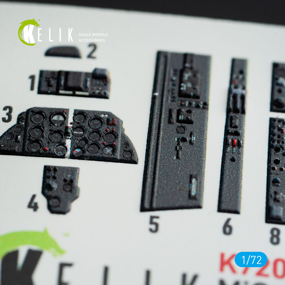 MiG-21 F-13  interior 3D decals for Revell kit