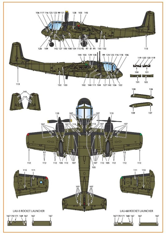 OV-1 A/JOV-1A Mohawk decal set