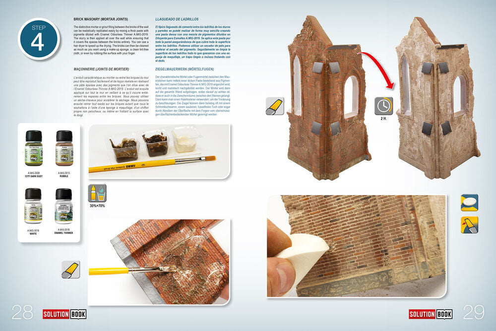 SOLUTION BOOK 09 - How to Paint Brick Buildings (English, Castellano, Francais, Deutsch)