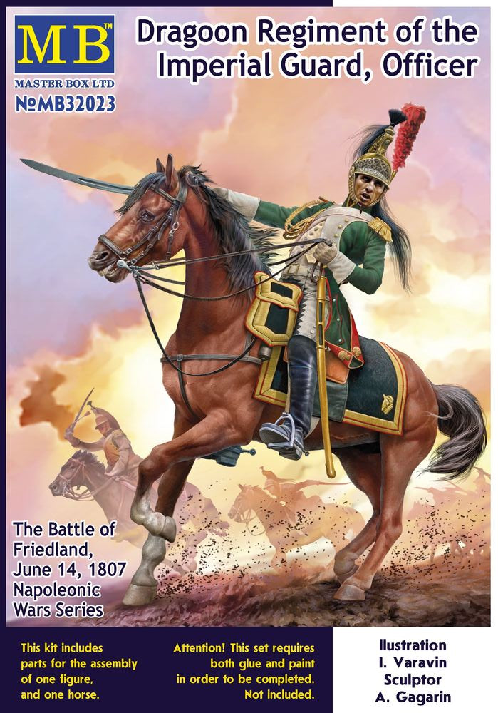 Napoleonic Wars Series. Dragoon Regiment of the Imperial Guard, The Battle of Friedland, June 14, 1807. Officer / Senior Sergeant