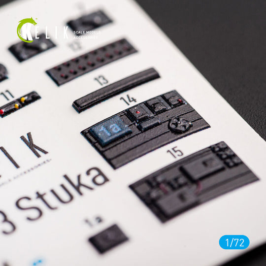 Junkers Ju 87D-3 Stuka - Interior 3D Decal for Special Hobby kit