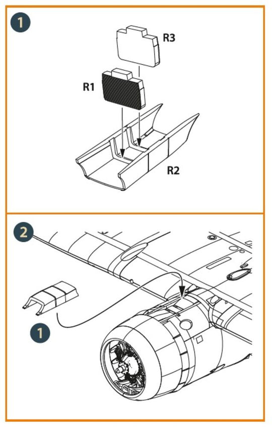 D3A2 VAL radiator set for Wingsy Kits