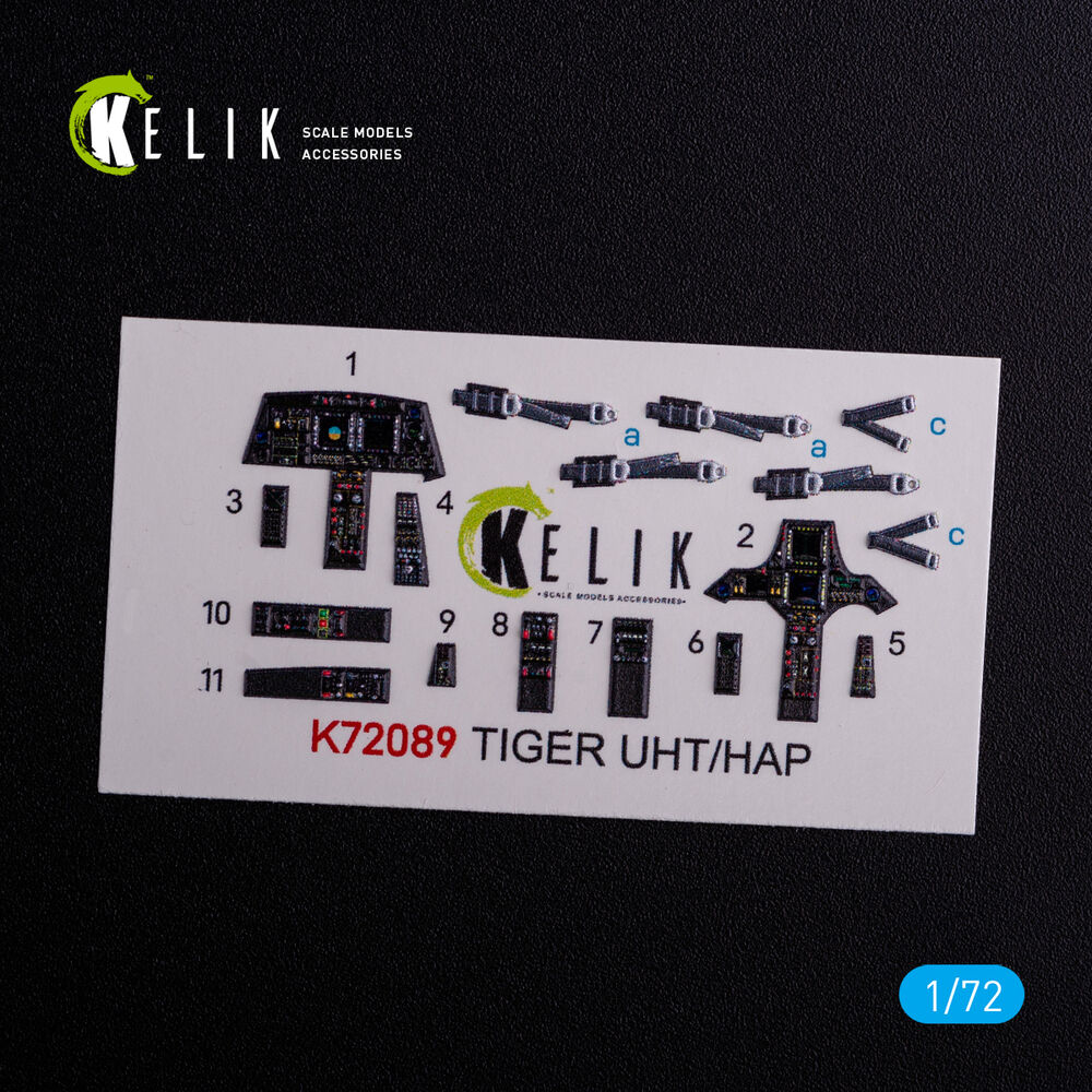 Eurocopter Tiger UHT/HAP interior 3D decals for Revell kit