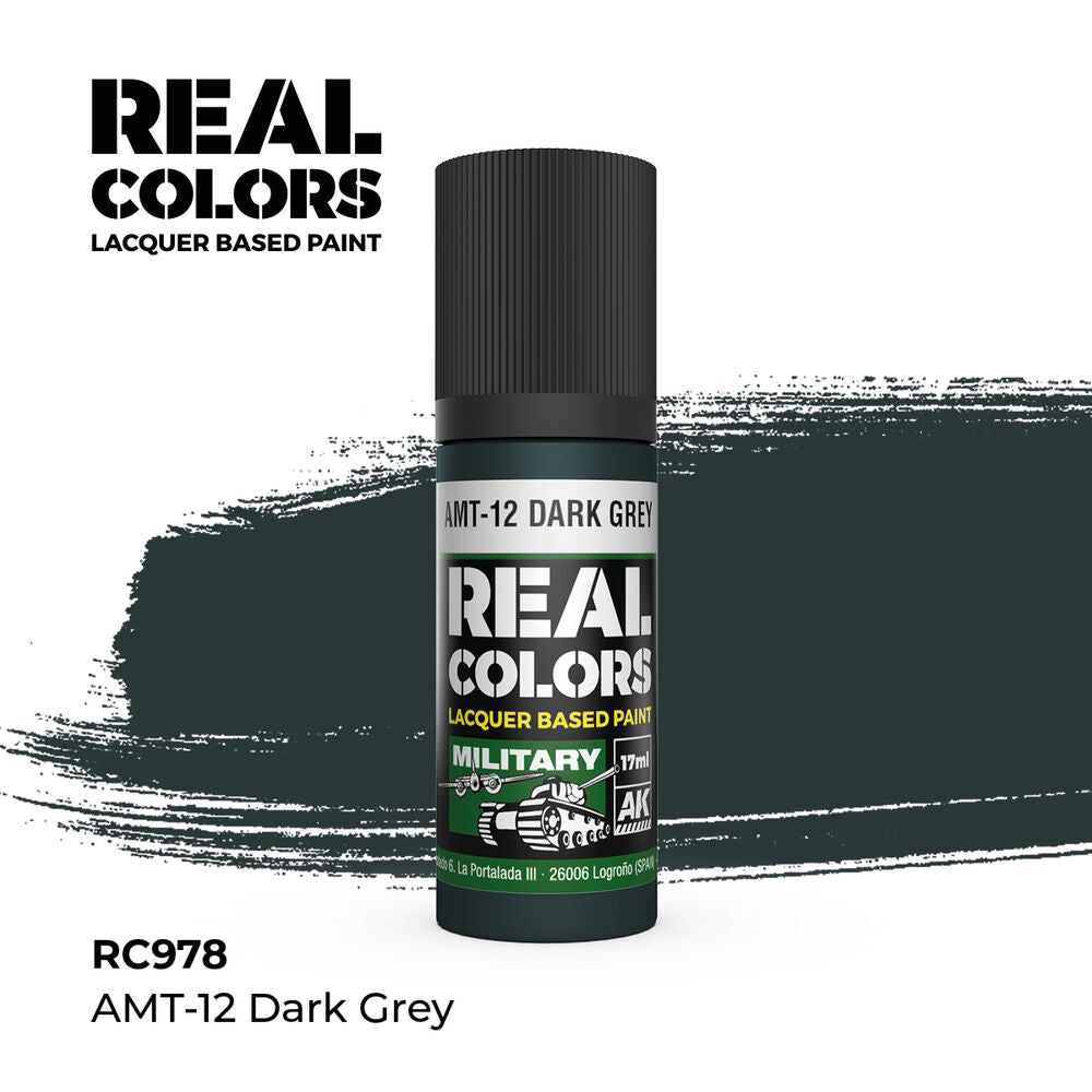 Real Colors: AMT-12 Dark Grey 17 ml.