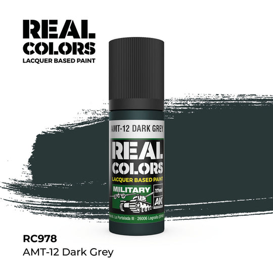 Real Colors: AMT-12 Dark Grey 17 ml.