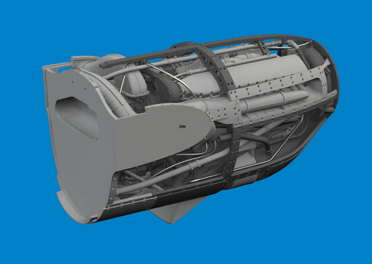 P-38F/G left engine PRINT
