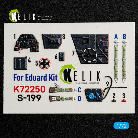 S-199 - interior 3D decals for Eduard