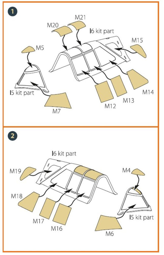 P-47B Thunderbolt double-sided painting mask for Dora Wings kit