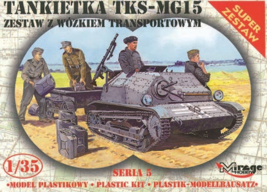 Tankette TKS/MG 15 mit Universal Transportanhänger