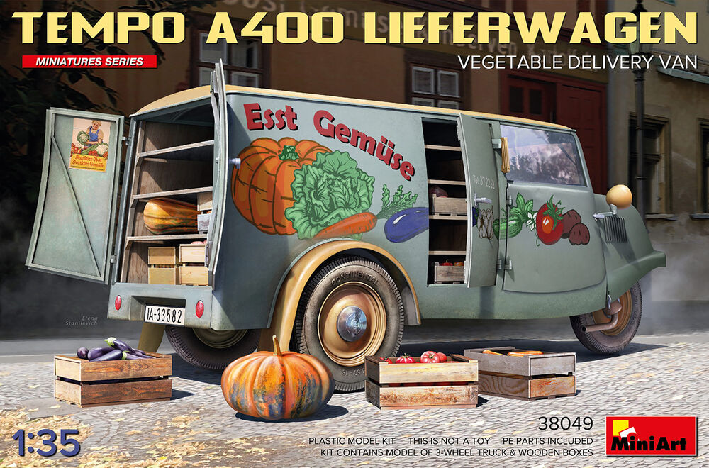 Tempo A400 Lieferwagen. Vegetable  Delivery Van