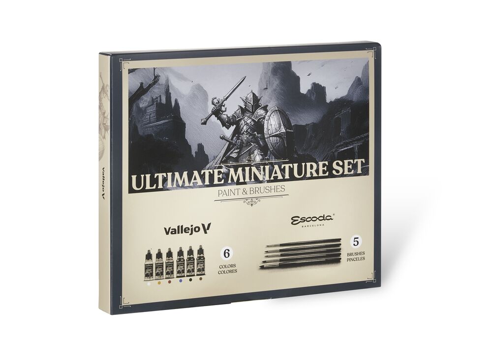 Game Color: Ultimate miniature set  Paint & Brushes (5) 18 ml