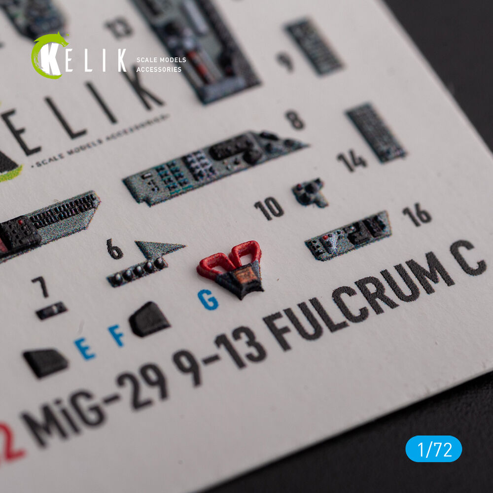 Mig-29 Fulcrum-C 9-13 interior 3D decals for GWH kit