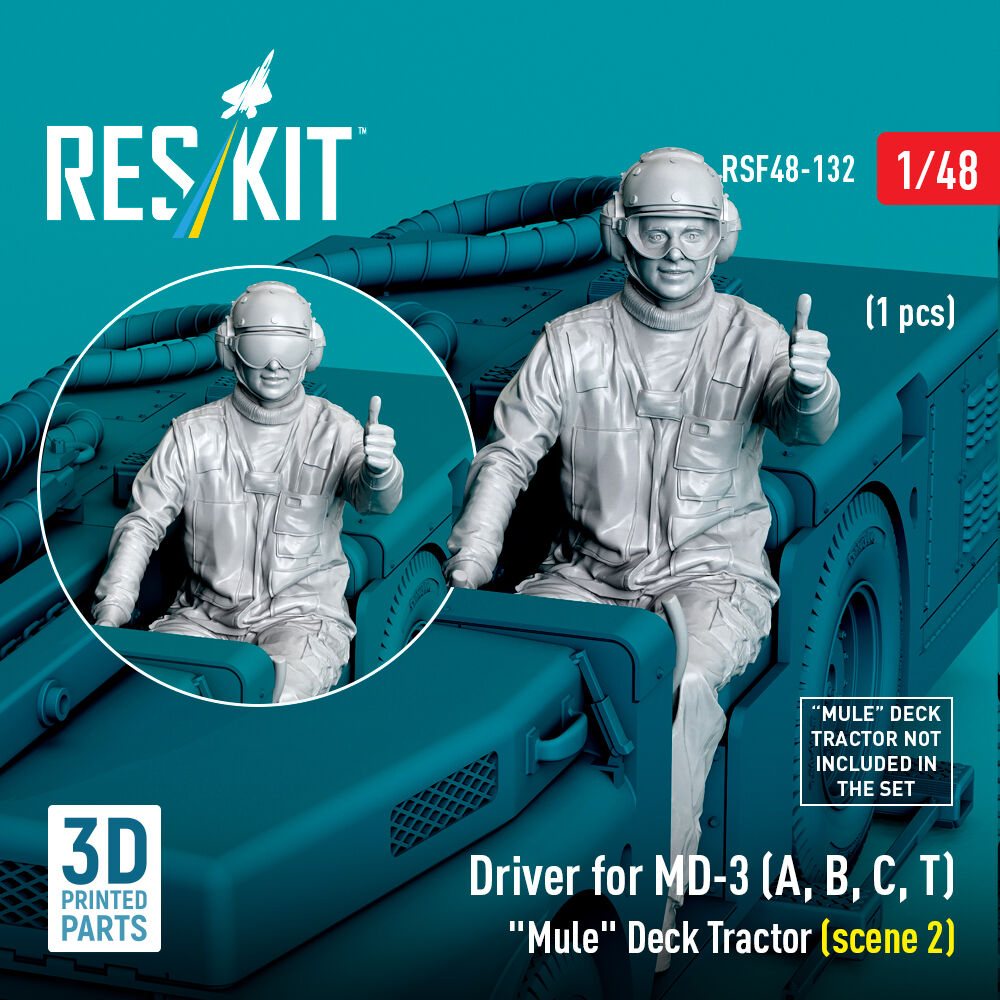 Driver for MD-3 (A, B, C, T) Mule Deck Tractor (scene 2) (1 pcs) (3D Printed)