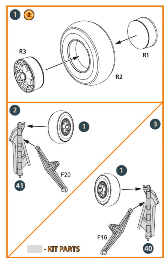Morane-Saulnier Wheels set for Dora Wings