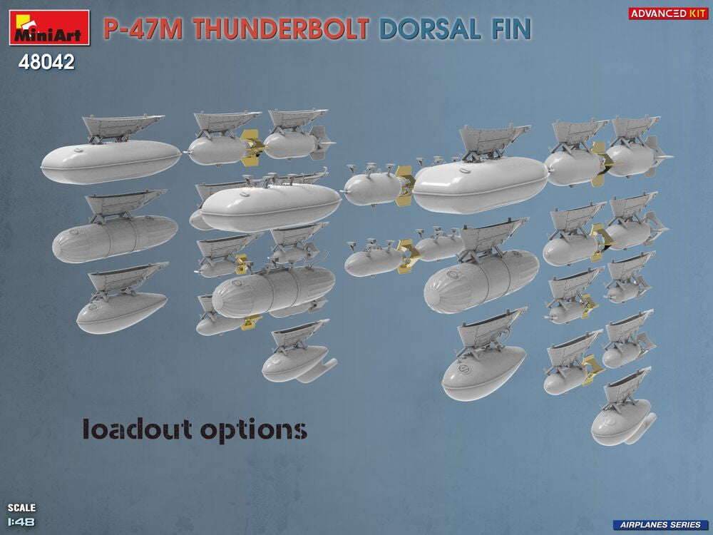 P-47M Thunderbolt. Dorsal Fin. Advanced Kit
