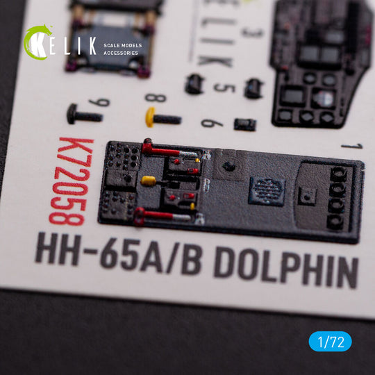HH-65A/B Dolphin interior 3D decals for Dream Model  kit