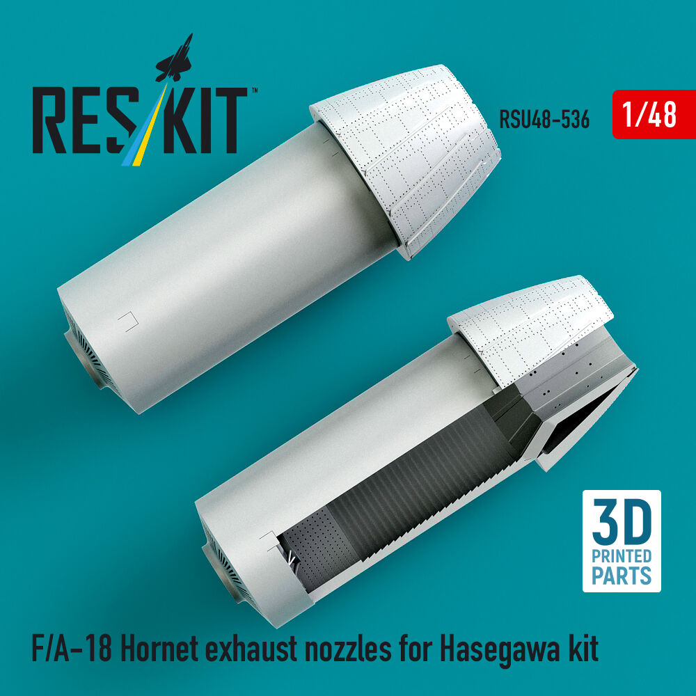 F/A-18 Hornet exhaust nozzles for Hasegawa kit (3D Printed)