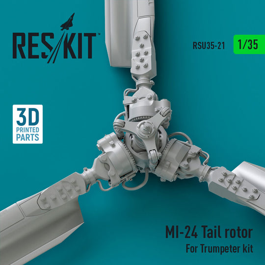 Mi-24 tail rotor for Trumpeter kit (3D printed)