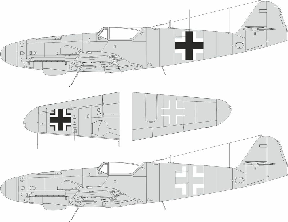 Bf 109G-5/6 national insignia for Airfix