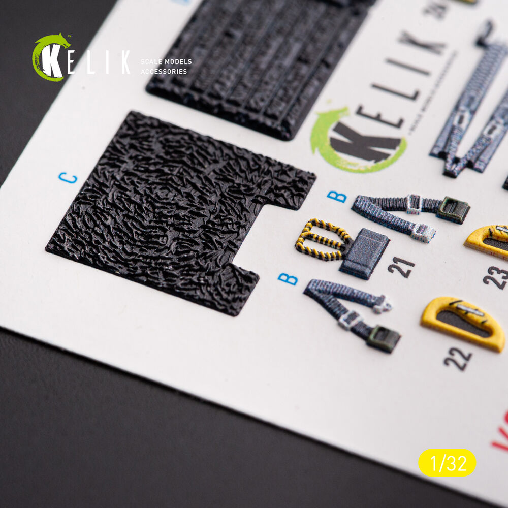F-117A - Type 1 interior 3D decals for Trumpeter kit