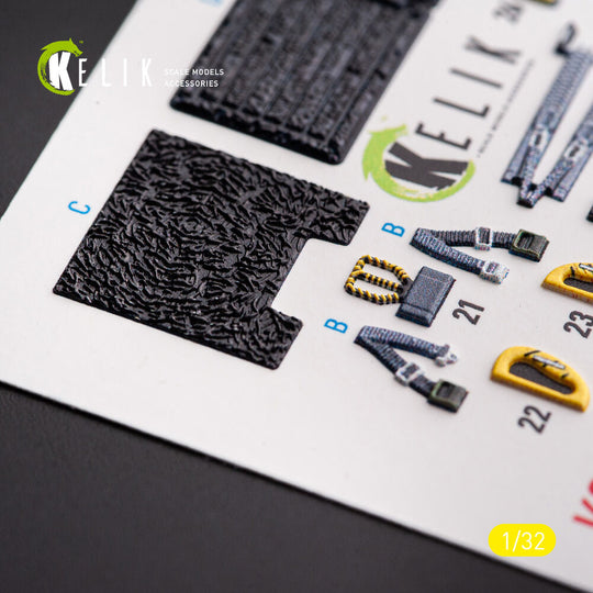 F-117A - Type 1 interior 3D decals for Trumpeter kit