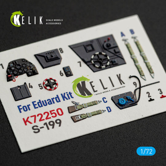 S-199 - interior 3D decals for Eduard
