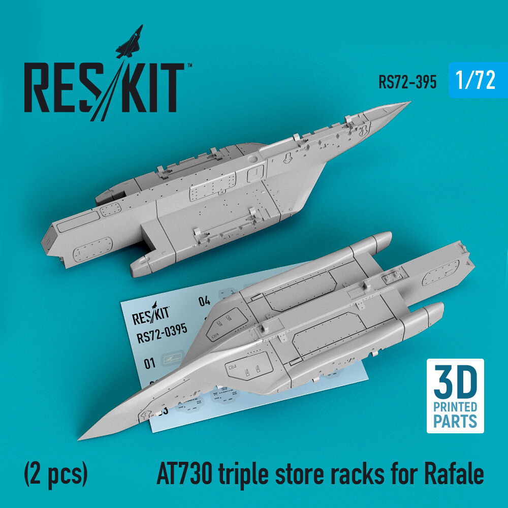 AT730 triple store racks for Rafale (2 pcs) (3D Printed)