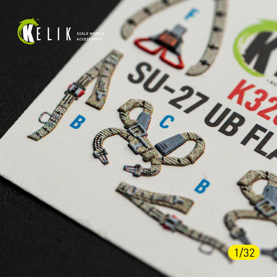 SU-27UB Flanker C - interior 3D decals for Trumpeter kit