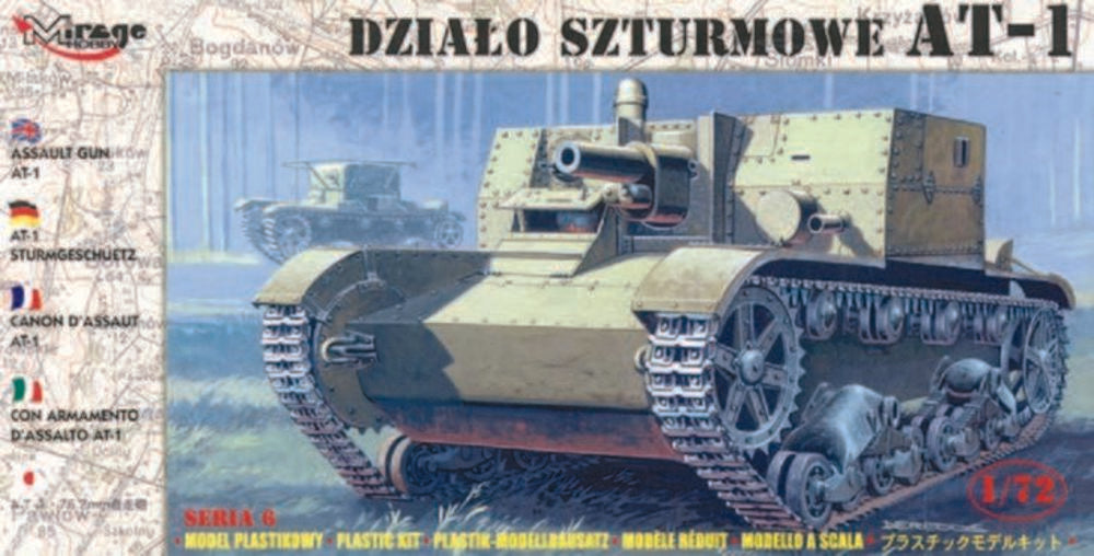AT-1 Sturmgeschütz mit Inneneinrichtung