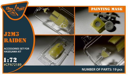J2M3 Raiden painting mask for Hasegawa kits