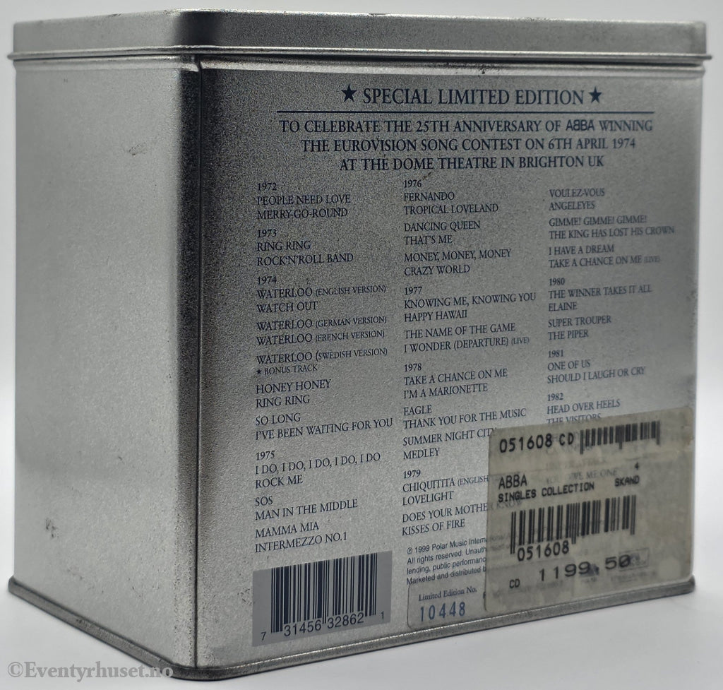 ABBA, 1992, Singles Collection 1972-1982 (Limited Edition Tin). CD.