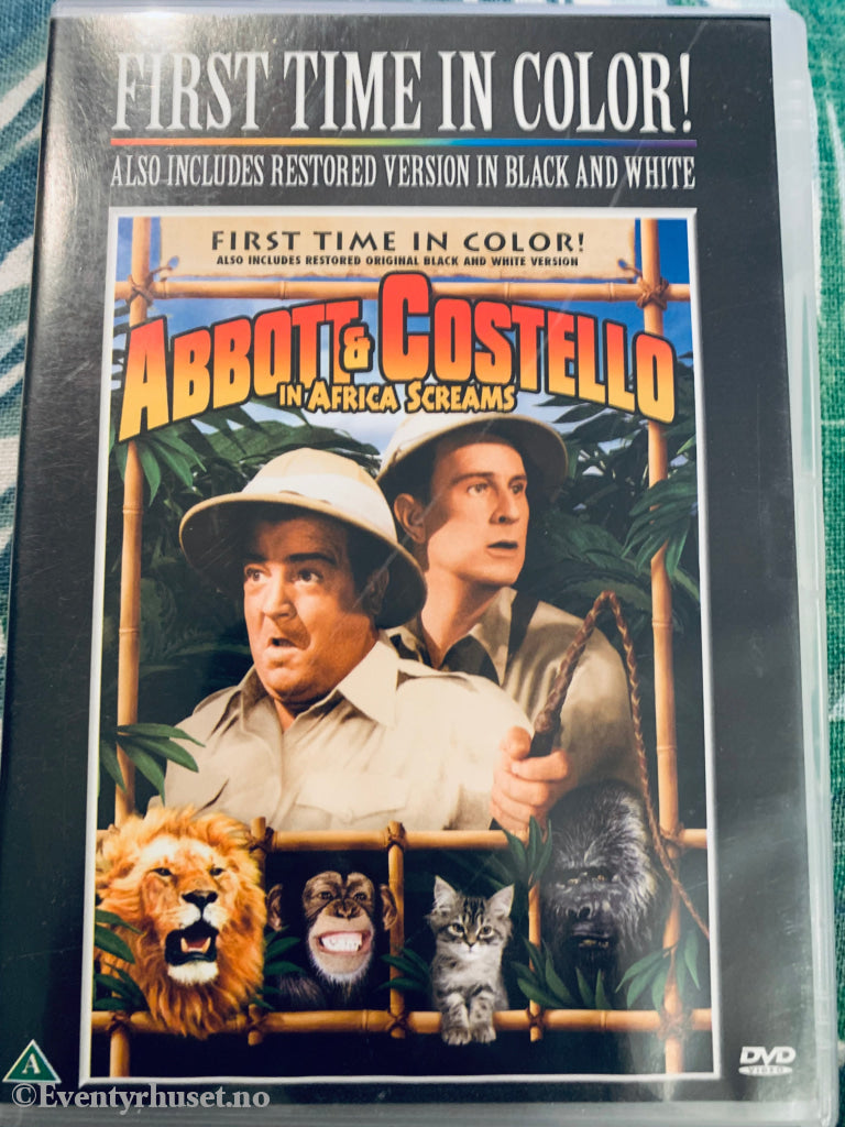 Abbott & Costello In Africa Screams. 1949/05. Dvd. Dvd