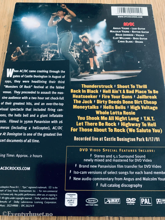 AC/DC: Live at Donington (1992). DVD