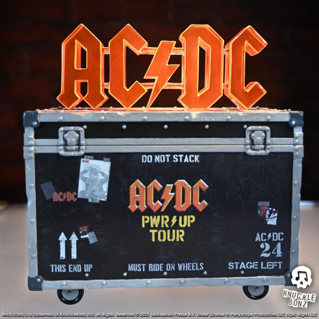 AC/DC Rock Ikonz On Tour Statue PWR UP Tour Road Case Collectibles
