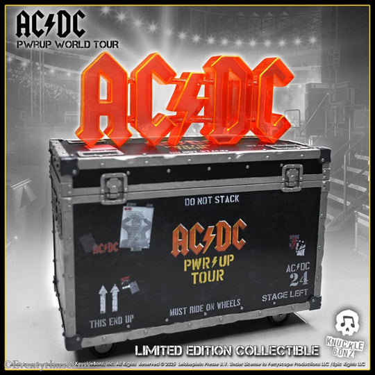 AC/DC Rock Ikonz On Tour Statue PWR UP Tour Road Case Collectibles