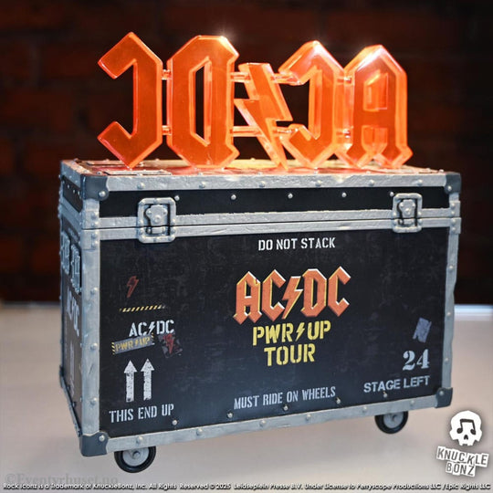 AC/DC Rock Ikonz On Tour Statue PWR UP Tour Road Case Collectibles