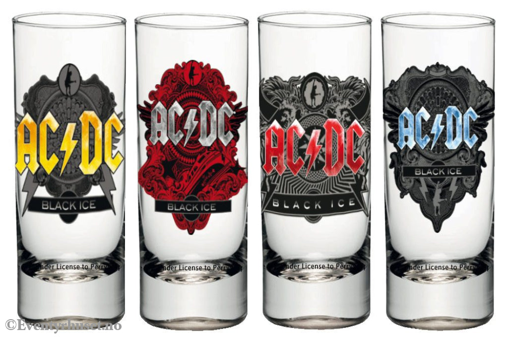 AC/DC Shotglass 4-Pack Black Ice Home & Gifts