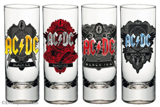 AC/DC Shotglass 4-Pack Black Ice Home & Gifts