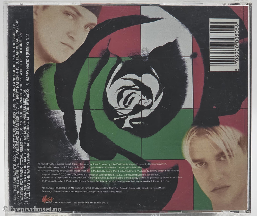 Ace of Base. 1993. Happy Nation U.S. Version. CD.