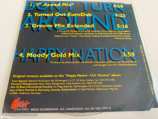 Ace of Base (1994) - Don't Turn Around - CD singel