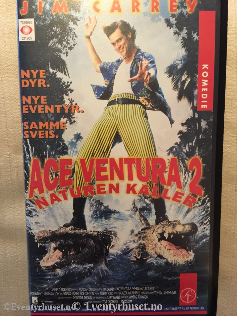 Ace Ventura 2. Naturen Kaller. 1995. Vhs. Vhs