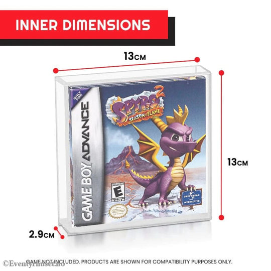 Acrylic Case 2-Pack for Gameboy/Gameboy Advance Games Storage & Protection