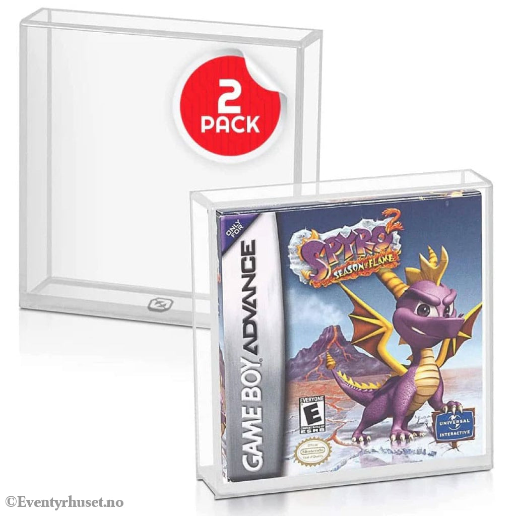 Acrylic Case 2-Pack for Gameboy/Gameboy Advance Games Storage & Protection