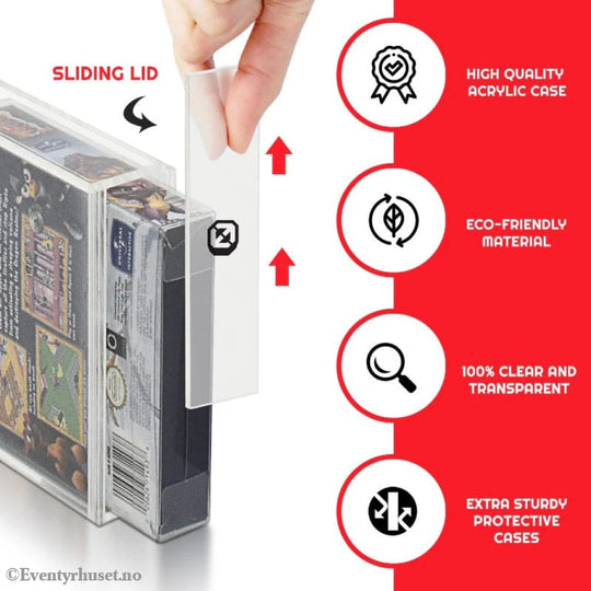 Acrylic Case 2-Pack for Gameboy/Gameboy Advance Games Storage & Protection