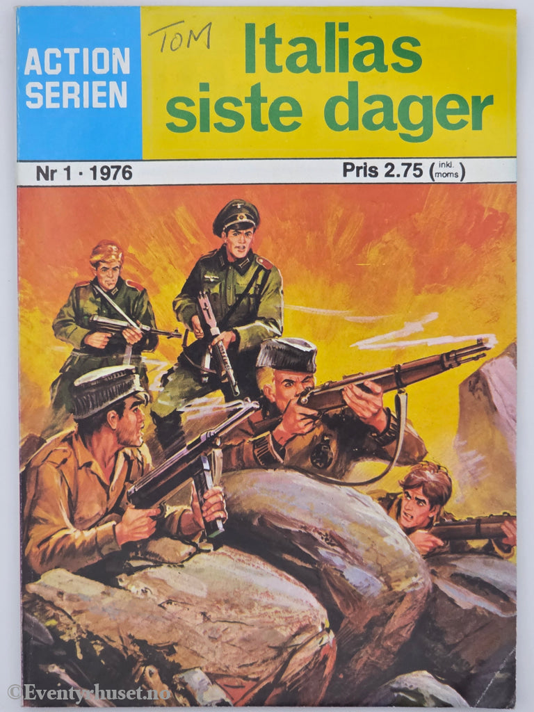 Actionserien. 1976. Nr. 1 – Italias siste dager. Hefte.
