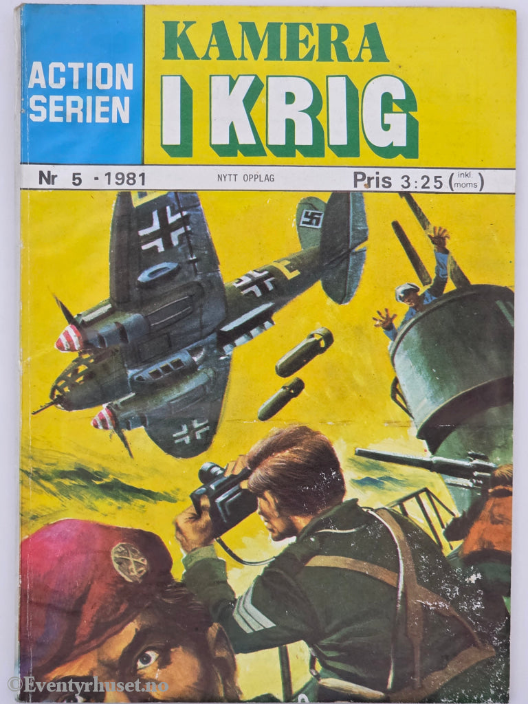 Actionserien. 1981. Nr. 5 – Kamera i krig. Hefte.