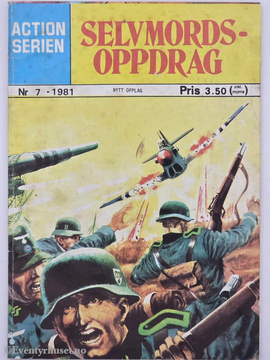 Actionserien. 1981. Nr. 7 – Selvmordsoppdrag. Hefte.