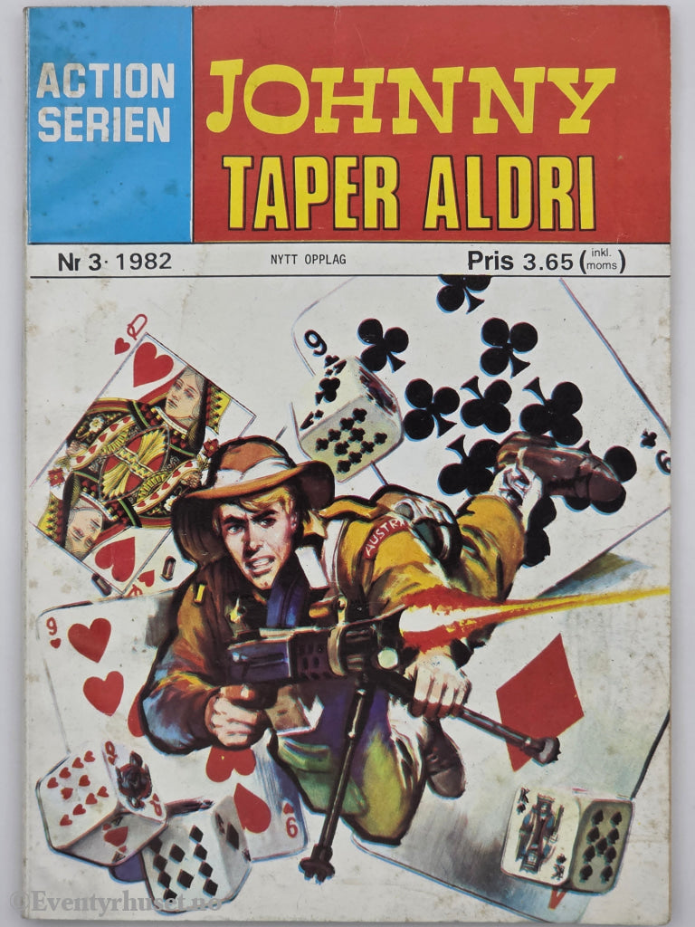 Actionserien. 1982. Nr. 3 – Johnny taper aldri. Hefte.