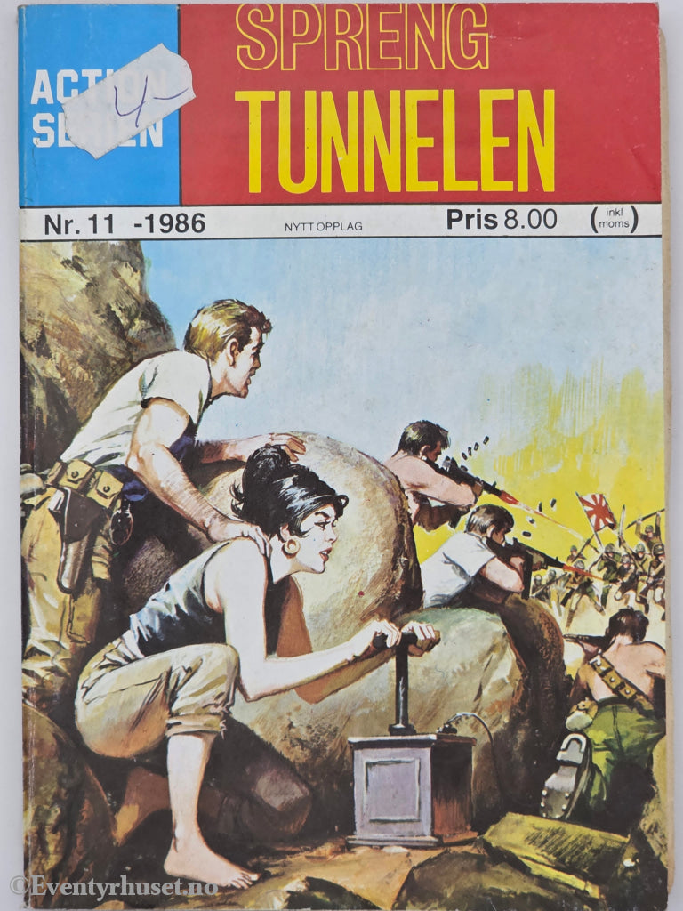 Actionserien. 1986. Nr. 11 – Spreng tunnelen. Hefte.